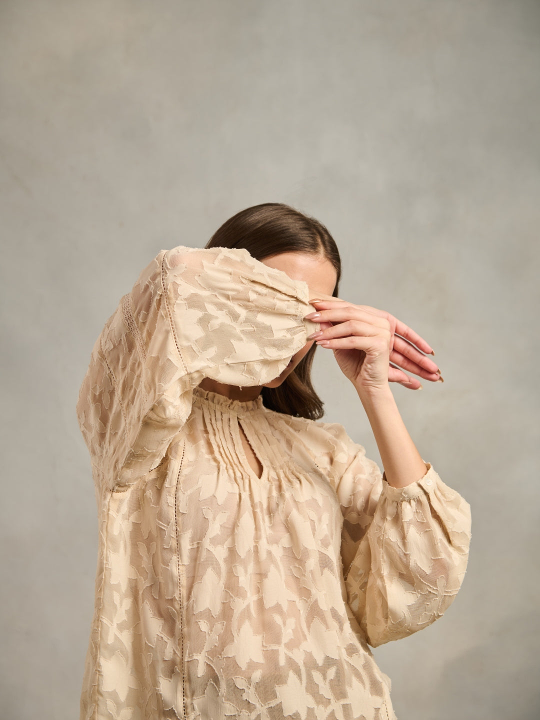 Bianca Jacquard Blouse