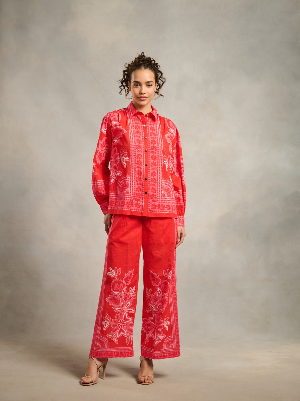 Radhica Diwan in our Sofia Printed Blouse