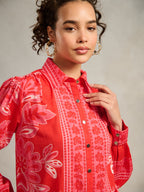 Radhica Diwan in our Sofia Printed Blouse