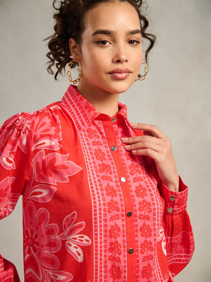 Radhica Diwan in our Sofia Printed Blouse