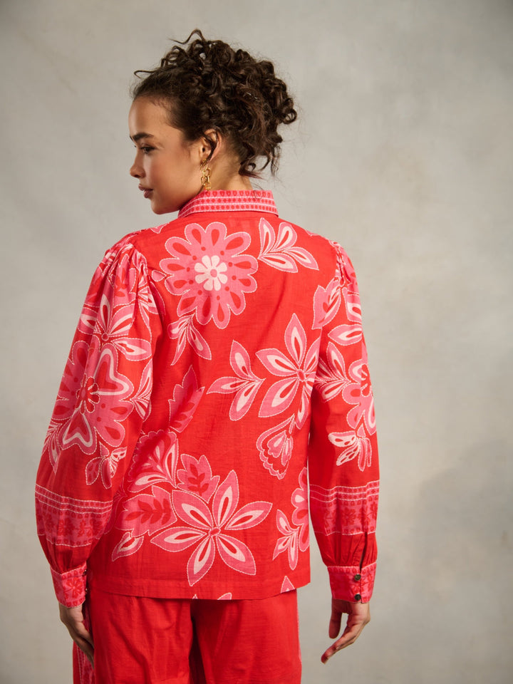 Radhica Diwan in our Sofia Printed Blouse