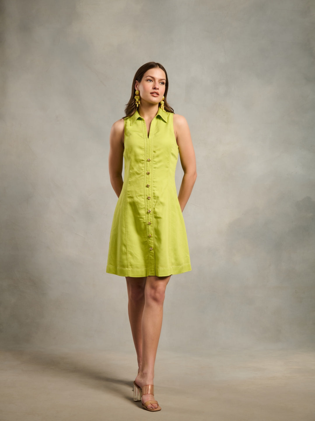 ⁠Kaashni Kapoor in our Jenny Lime Dress