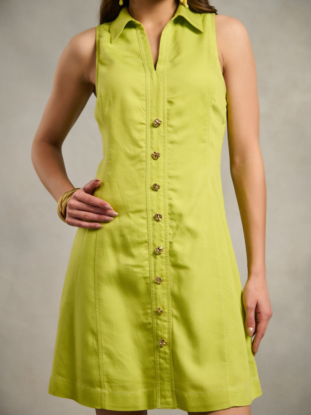⁠Kaashni Kapoor in our Jenny Lime Dress