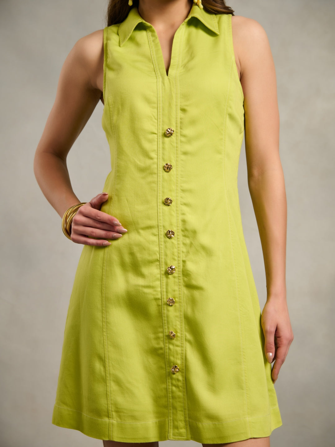 ⁠Kaashni Kapoor in our Jenny Lime Dress