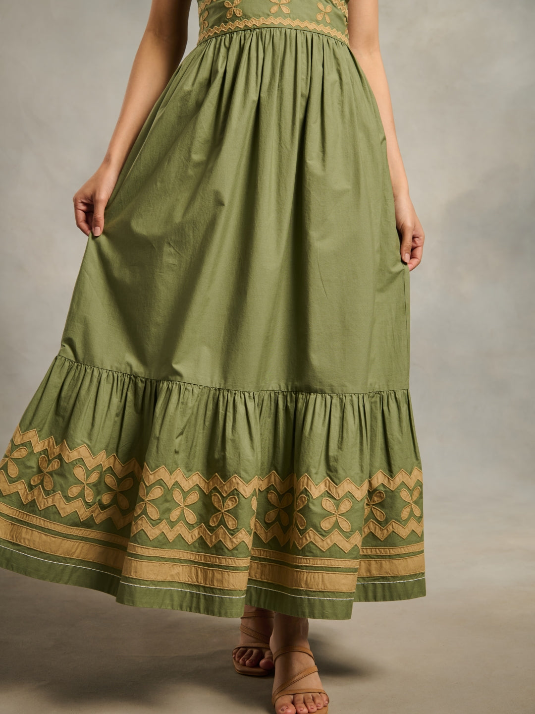 Tushita Mehta in Sara Applique Maxi