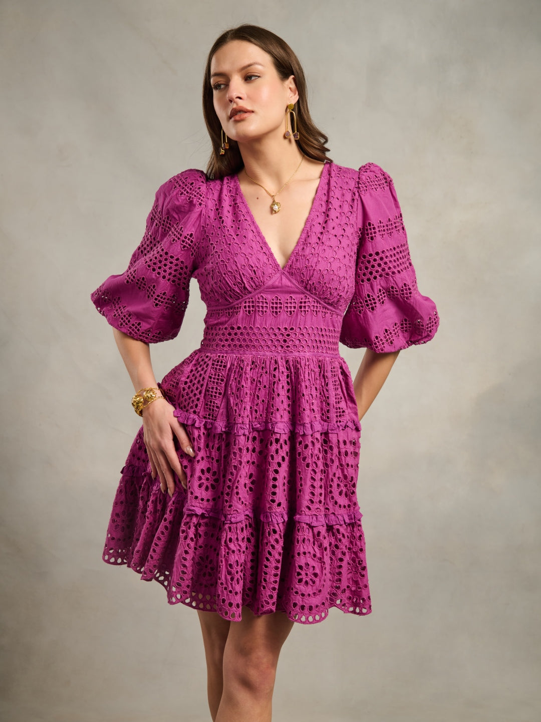 Serena Schiffli Dress