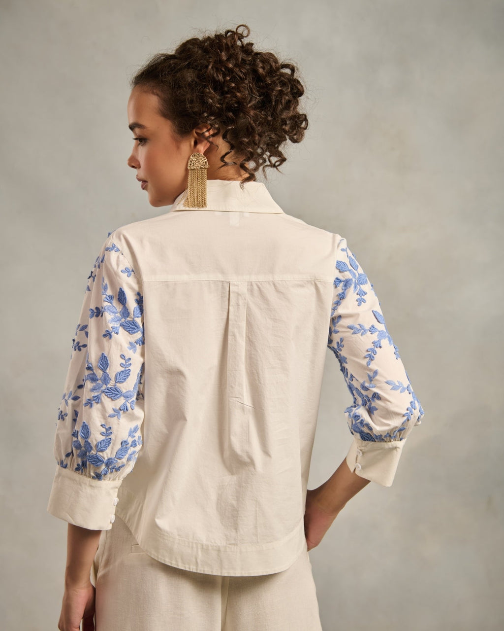 Faye Floral Embroidered Shirt