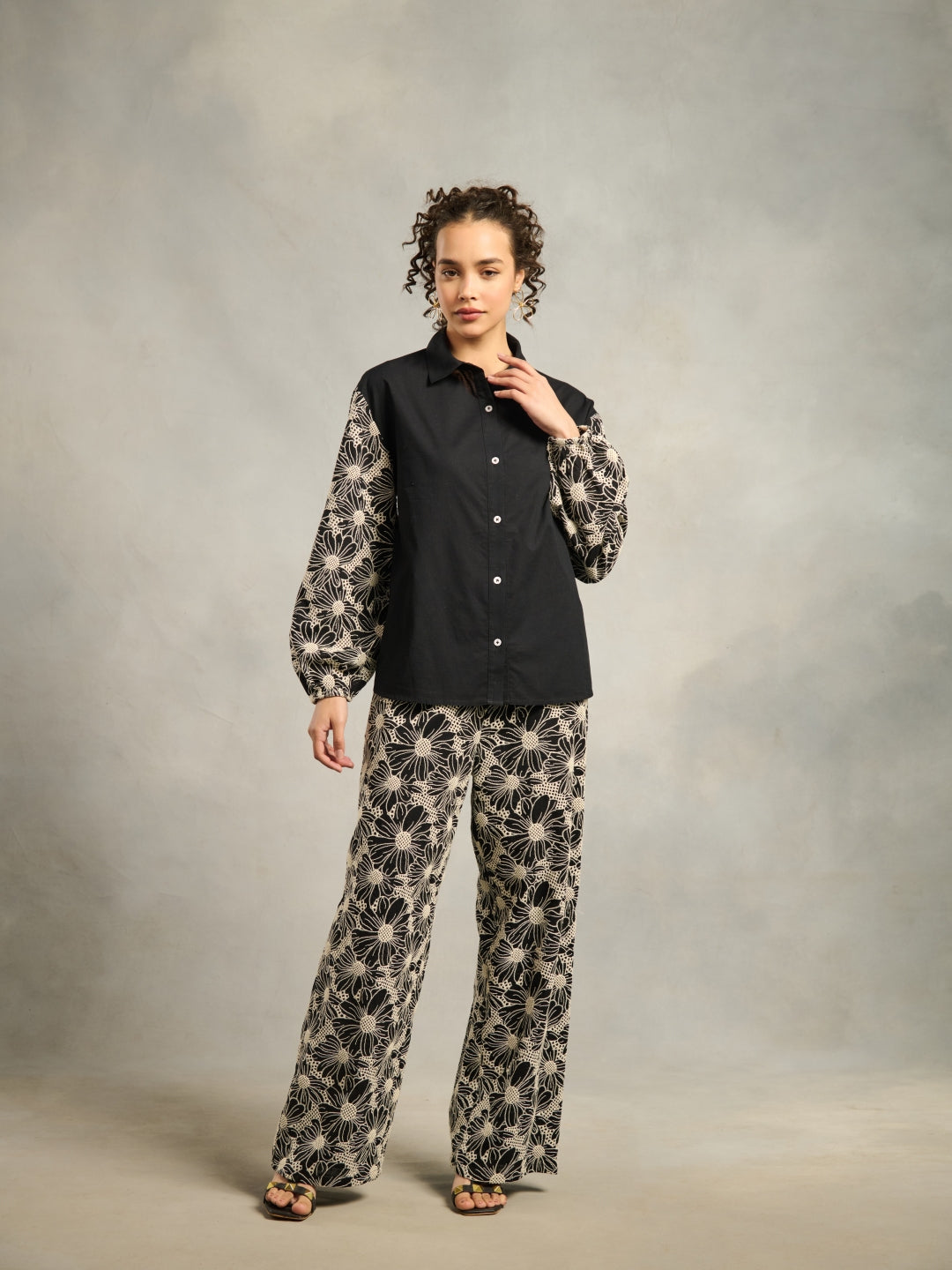 Tushita Mehta in our Anna Schiffli Pants