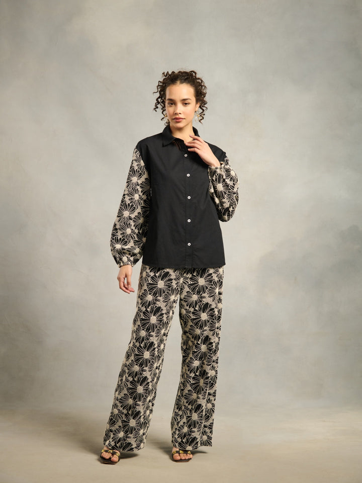 Tushita Mehta in our Anna Schiffli Pants