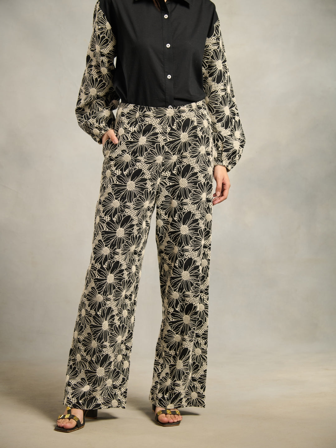 Tushita Mehta in our Anna Schiffli Pants