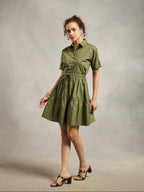 Harper Olive Dress