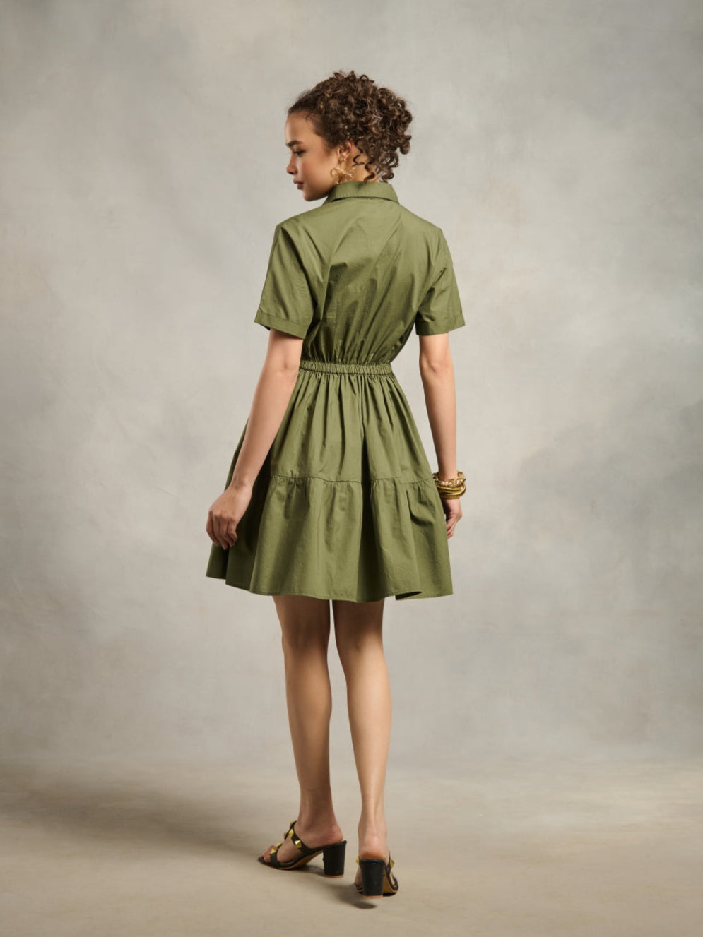 Harper Olive Dress