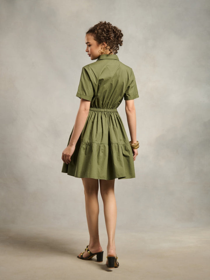 Harper Olive Dress