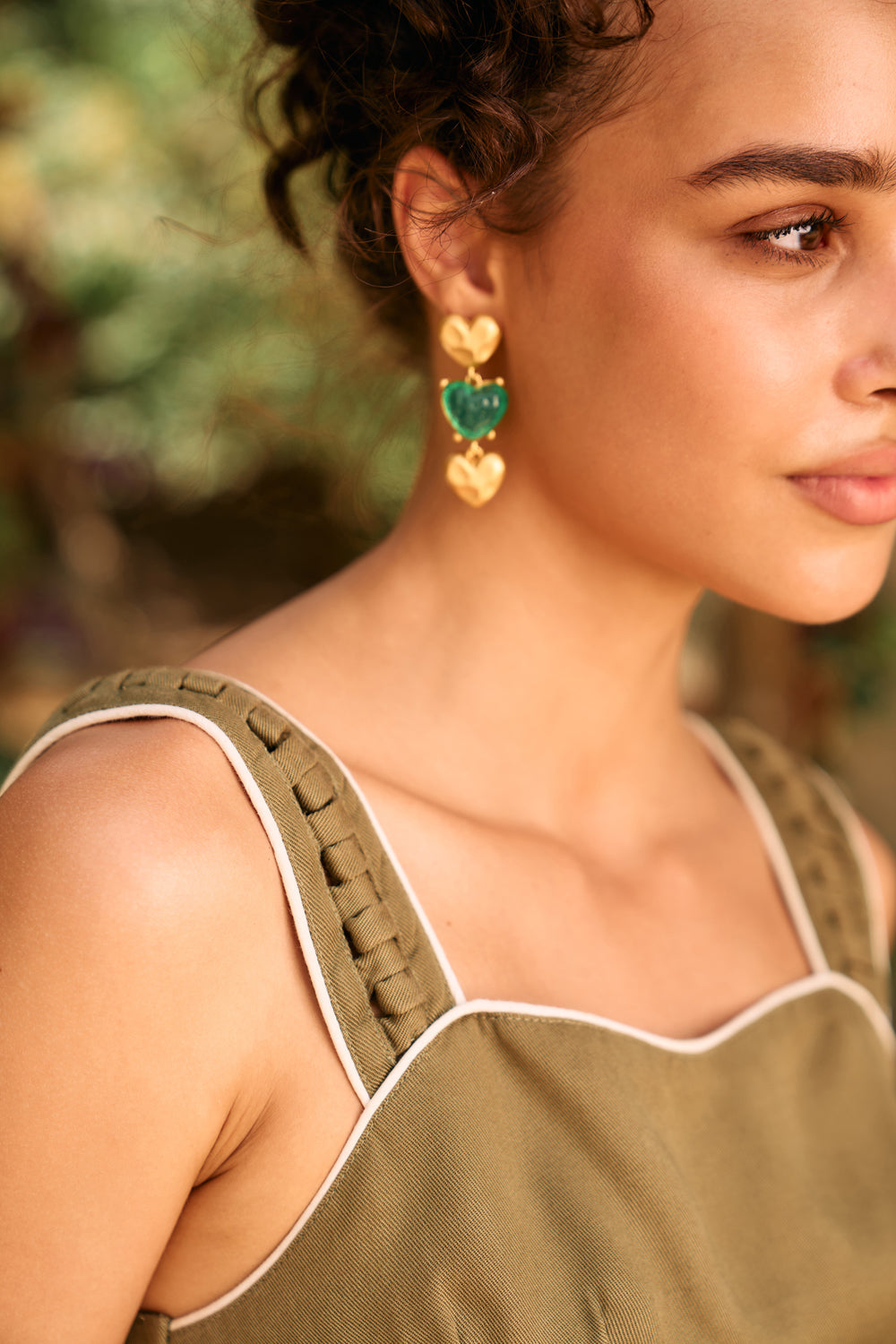 Radhica Diwan In Our Eden Olive Top