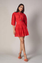 Dipti Dhillon In Our Thea Red Dress