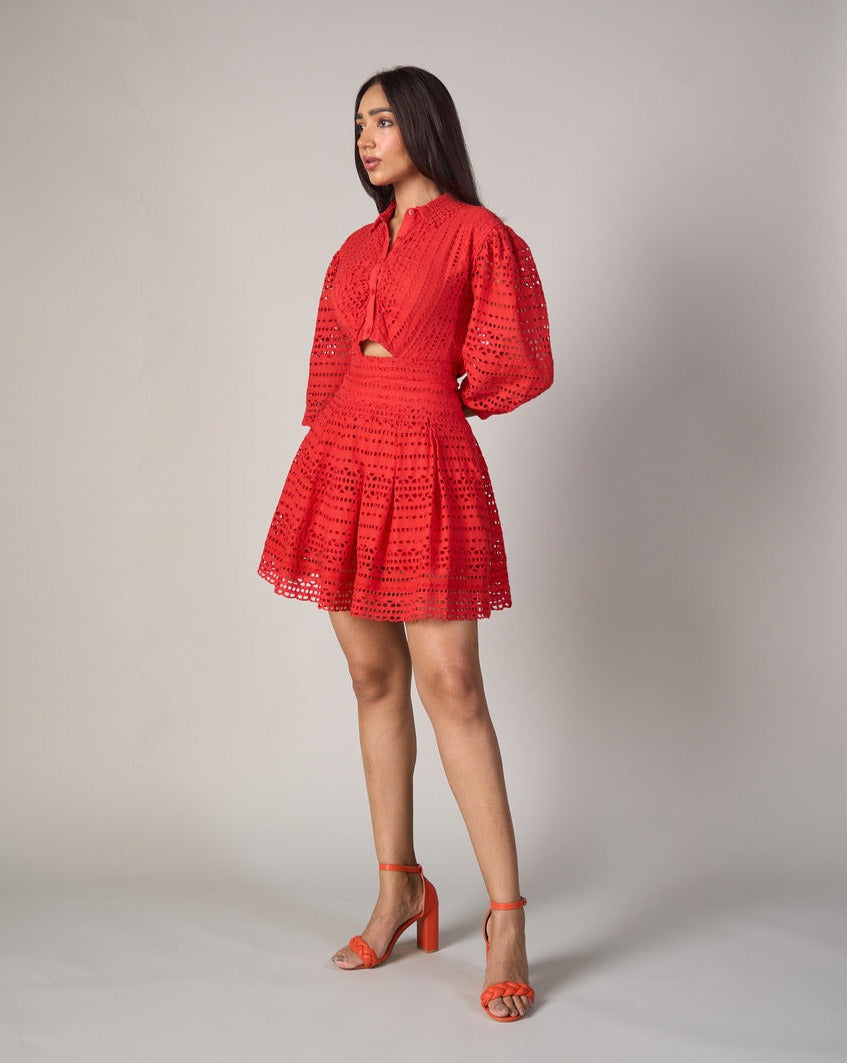 Dipti Dhillon In Our Thea Red Dress