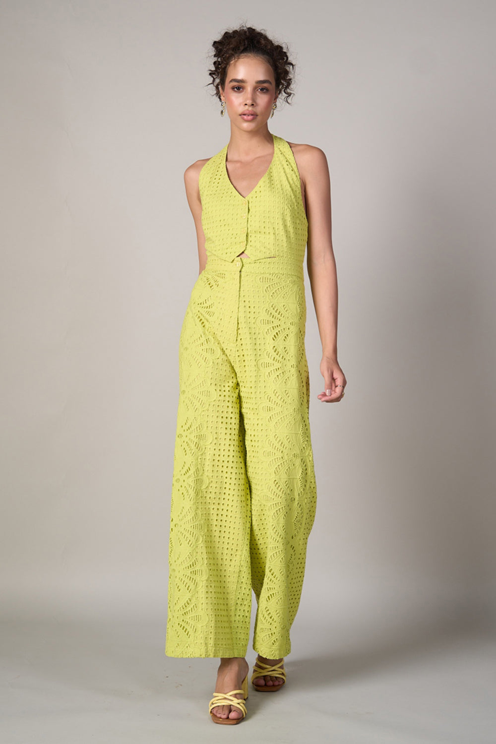 Radhica Diwan In Our Briana Halter Jumpsuit