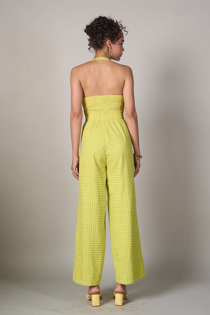 Radhica Diwan In Our Briana Halter Jumpsuit