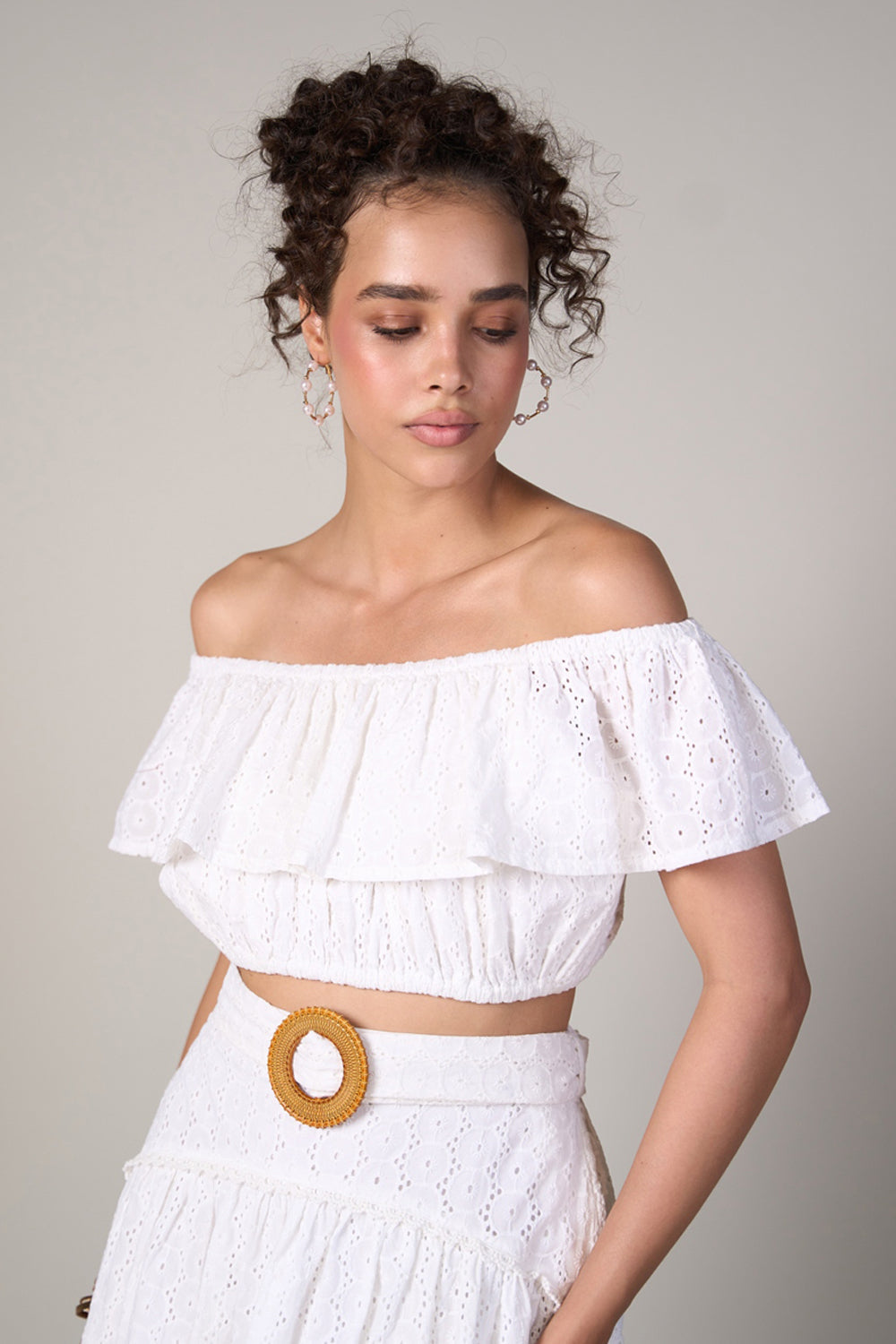 Sharmiela Mandre In Our Alice Crop Top