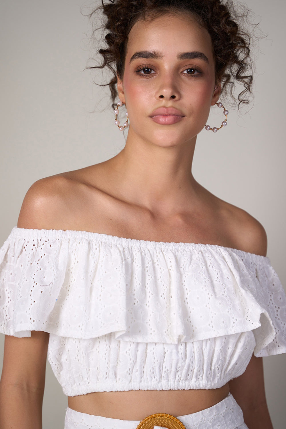 Sharmiela Mandre In Our Alice Crop Top