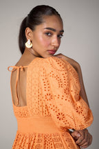 Urmi Daga In Our Serena Orange Dress