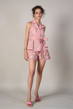 Radhica Diwan In Our Sofie Appliqué Top