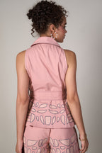 Radhica Diwan In Our Sofie Appliqué Top