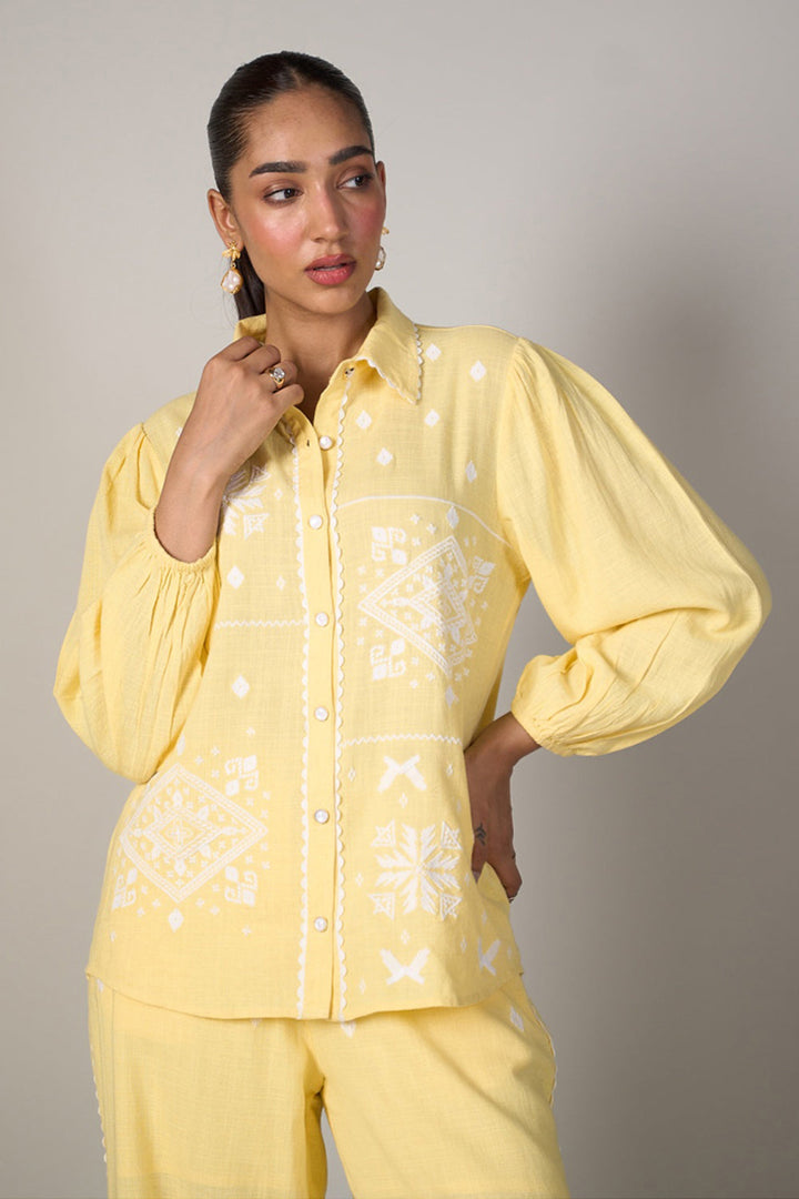 Malika Mehta In Our Alia Embroidered Top