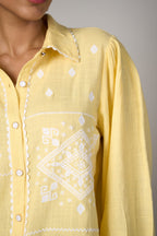 Malika Mehta In Our Alia Embroidered Top