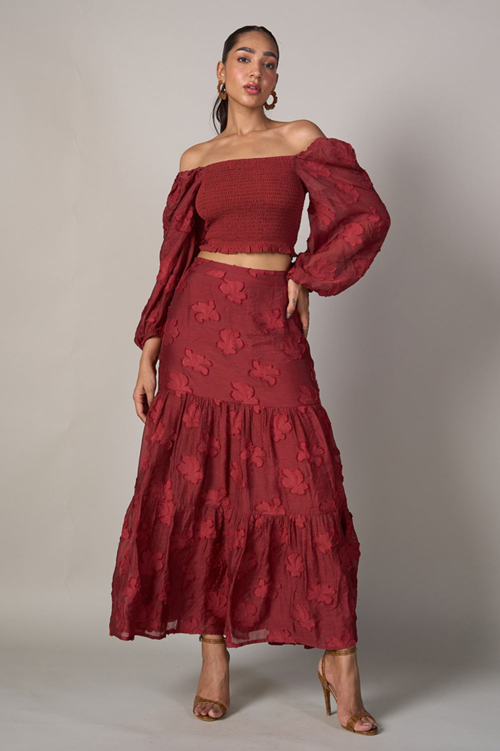 Radhica Diwan In Our Audrey Jacquard Skirt