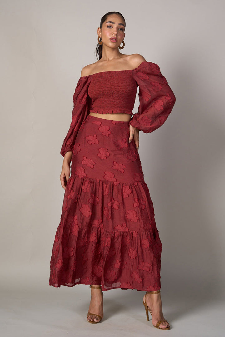 Radhica Diwan In Our Audrey Jacquard Skirt