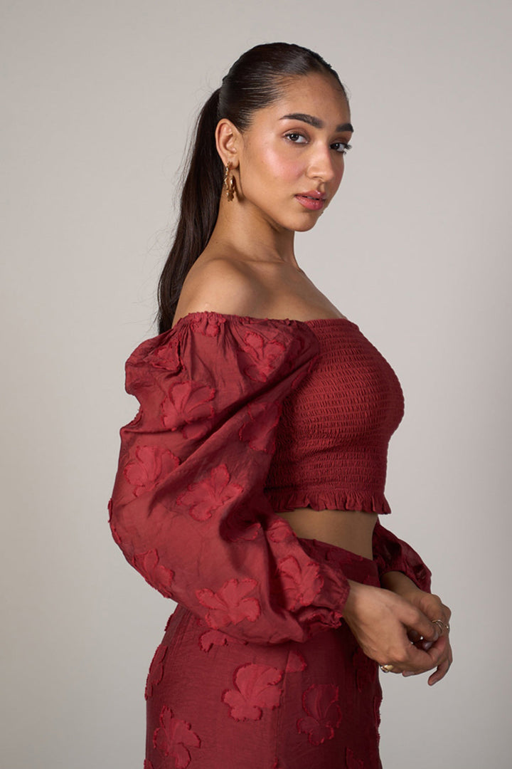 Tushita Mehta In Our Audrey Jacquard Top
