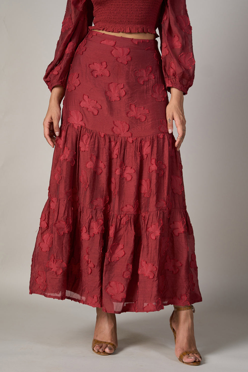 Radhica Diwan In Our Audrey Jacquard Skirt