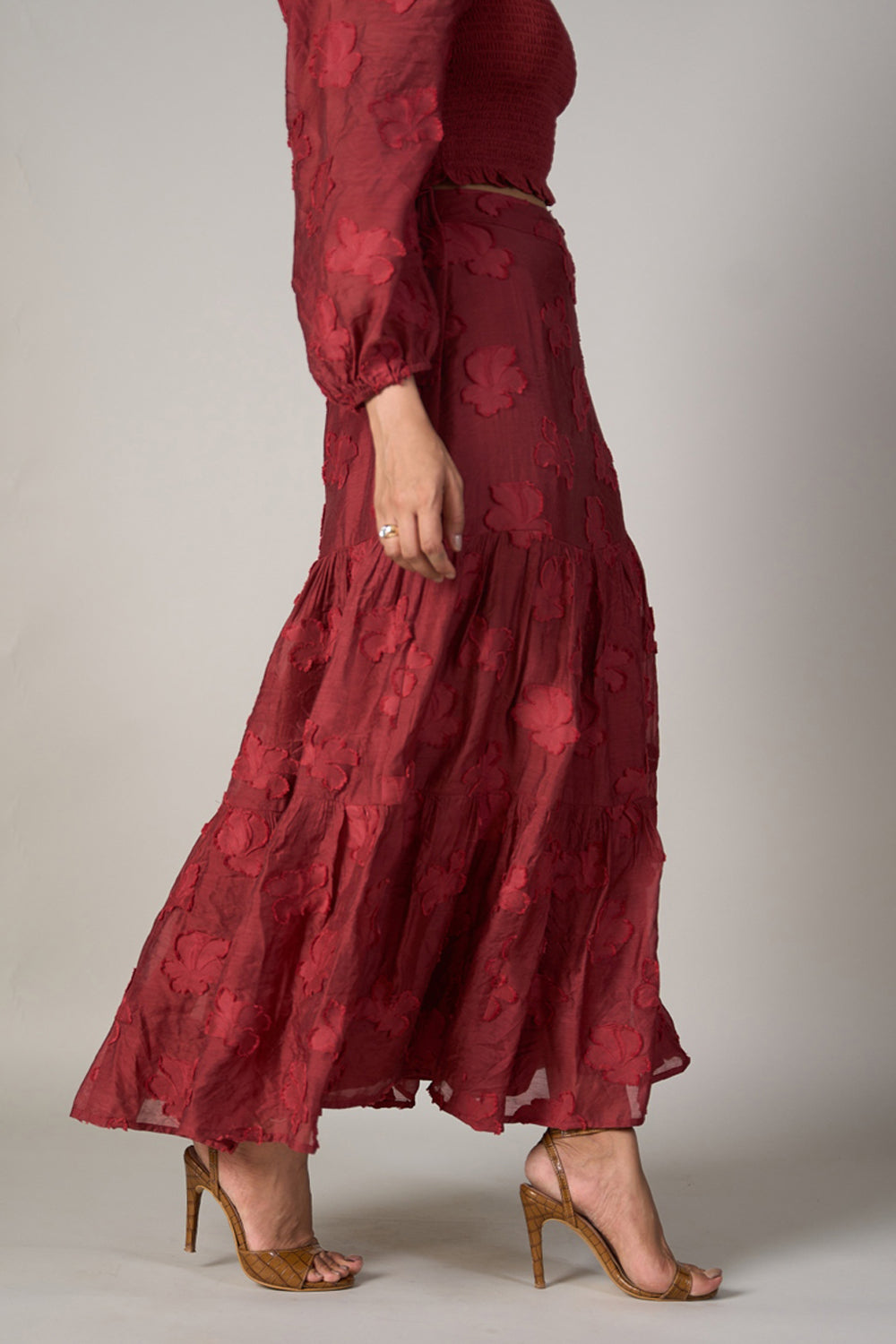 Radhica Diwan In Our Audrey Jacquard Skirt