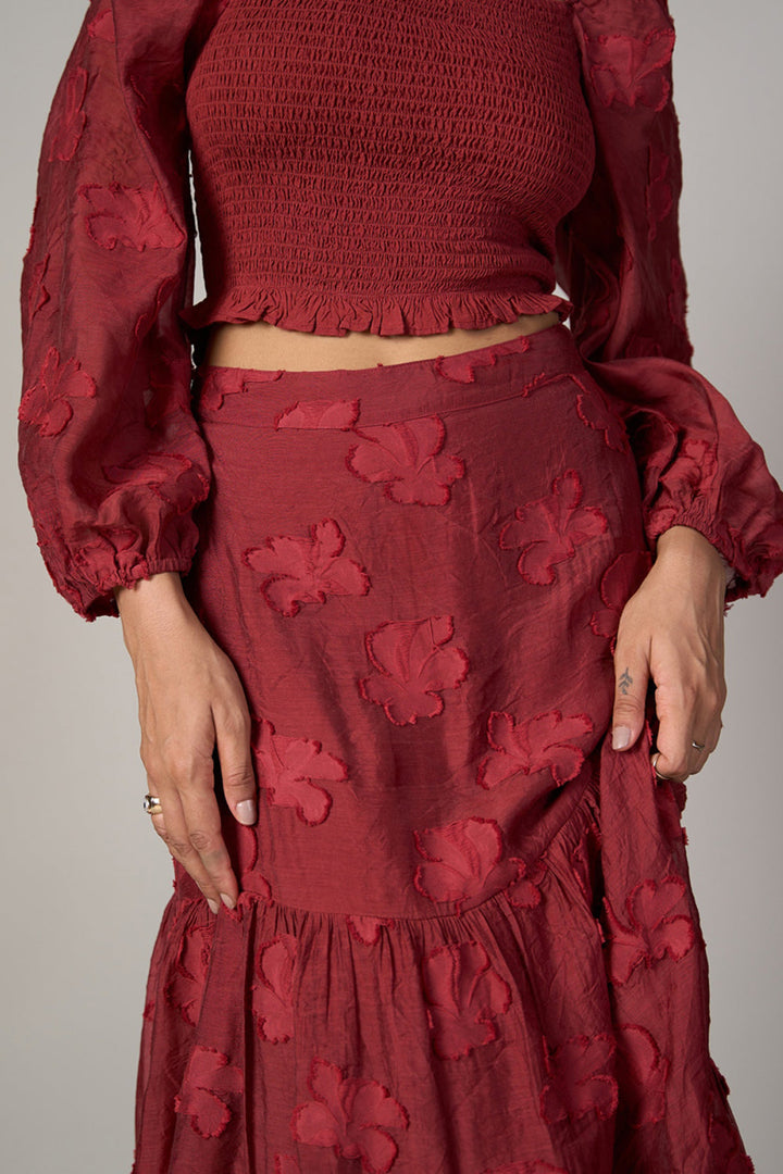 Radhica Diwan In Our Audrey Jacquard Skirt