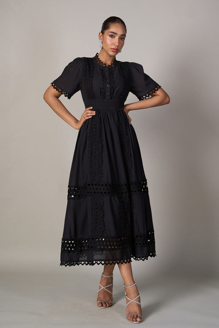 Tushita Mehta In Our Sabrina Black Dress