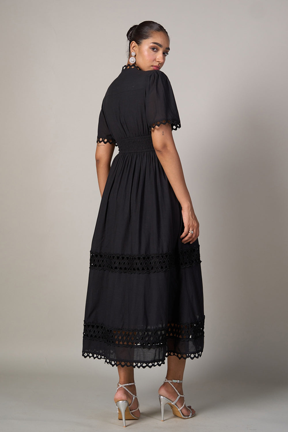 Tushita Mehta In Our Sabrina Black Dress