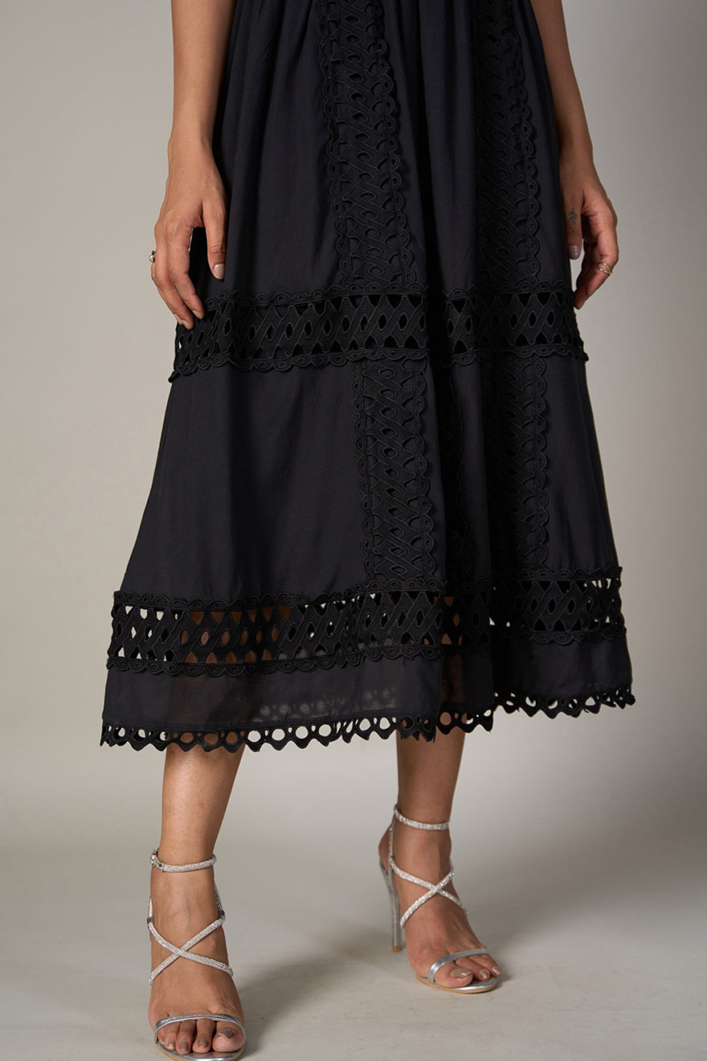 Tushita Mehta In Our Sabrina Black Dress