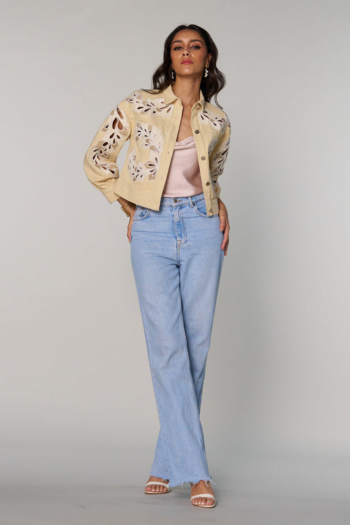 Hannah Khan In Our Cheryl Embroidered Jacket