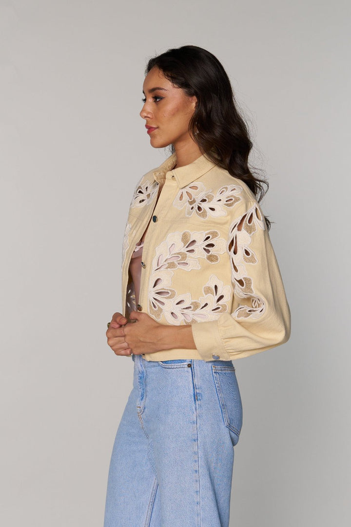Hannah Khan In Our Cheryl Embroidered Jacket