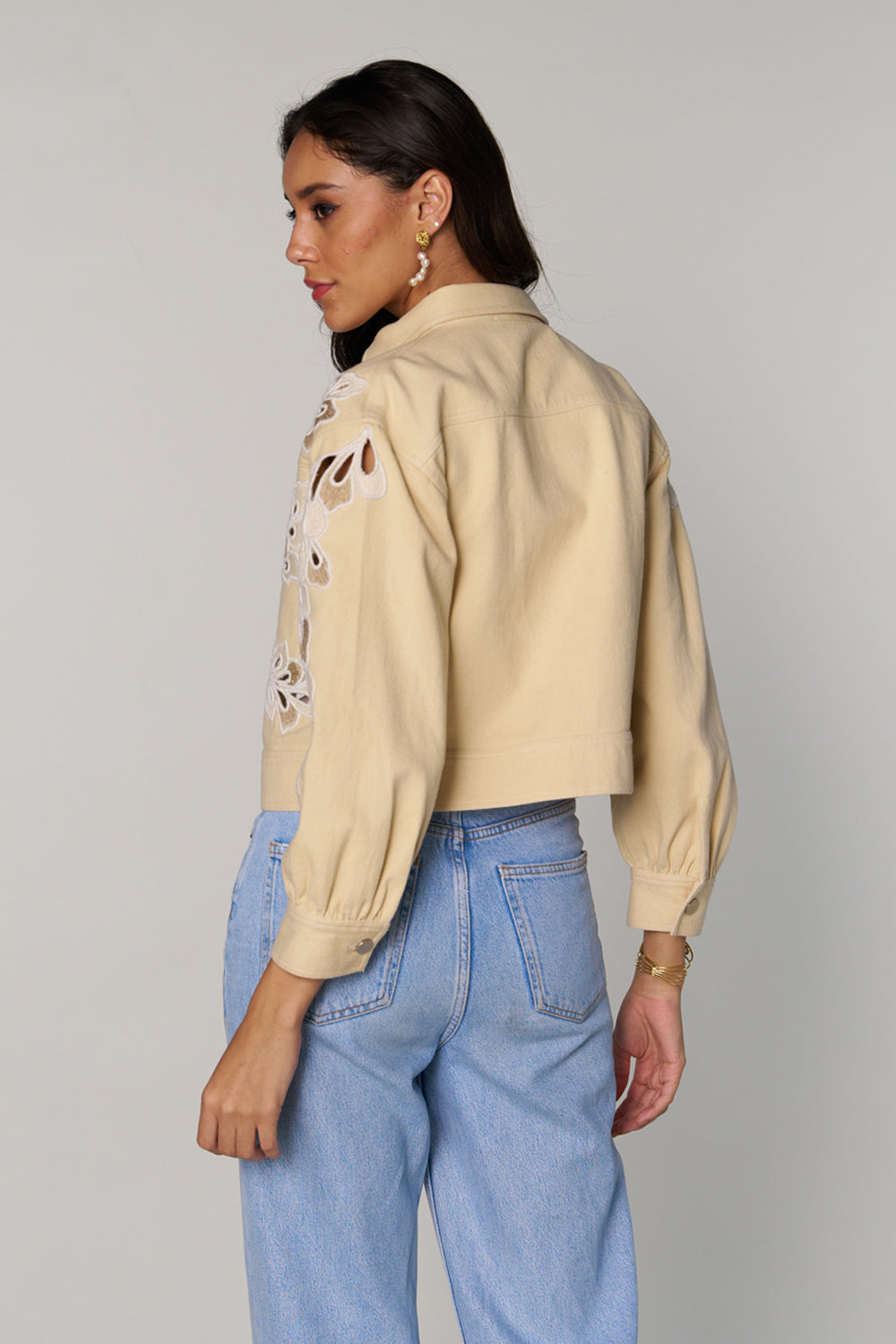 Hannah Khan In Our Cheryl Embroidered Jacket