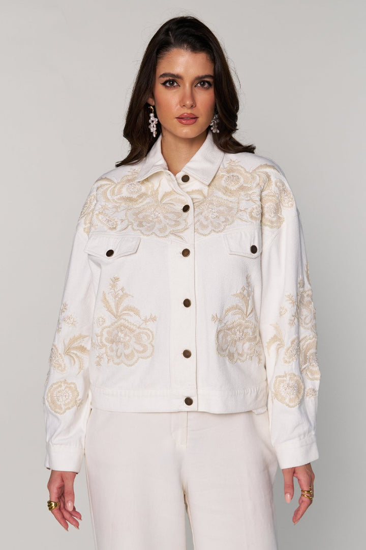 Divya Bhopana In Our Adeline Embroidered Jacket