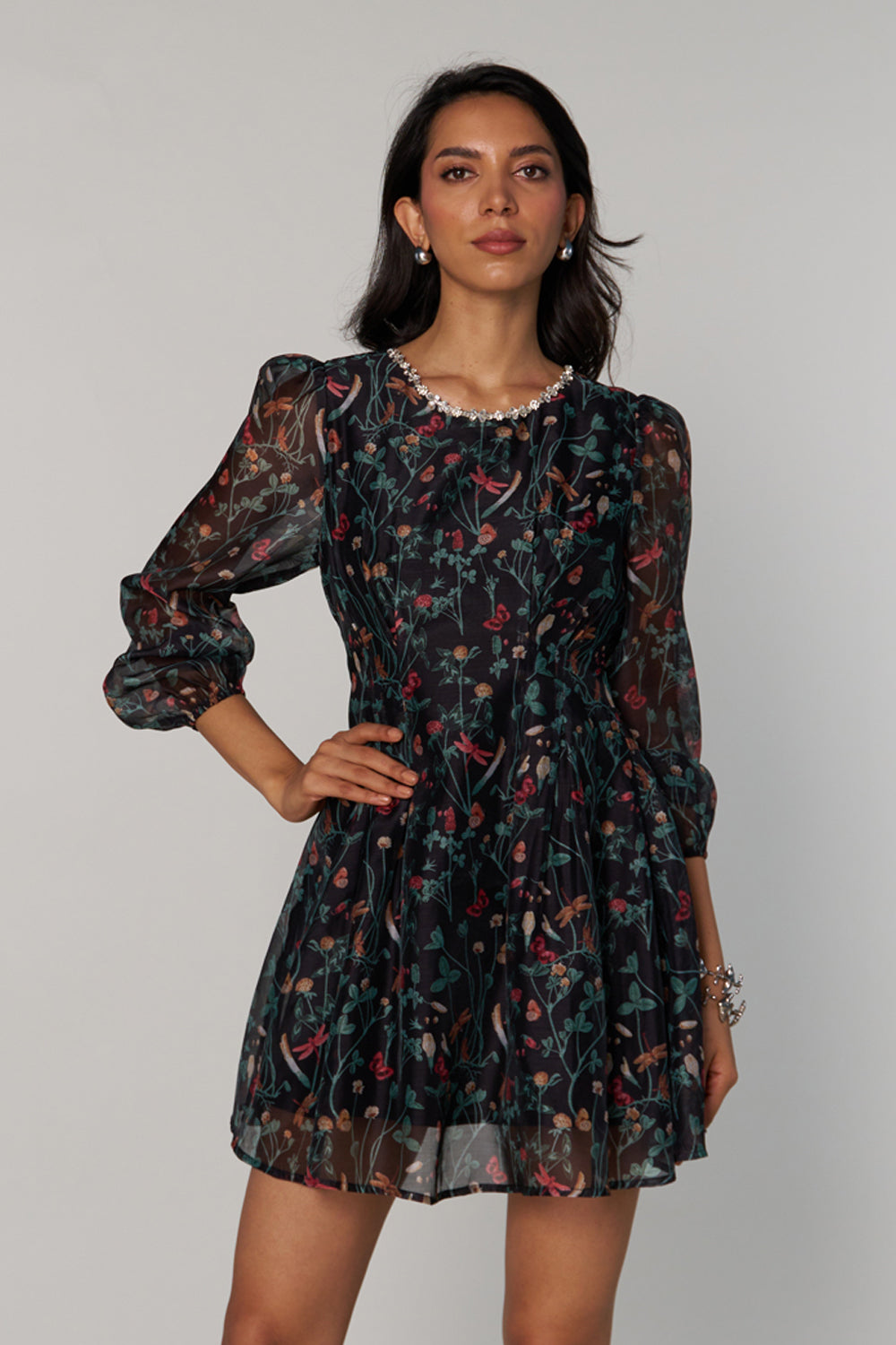 Nikita Vasdev In Our Victoria Floral Dress