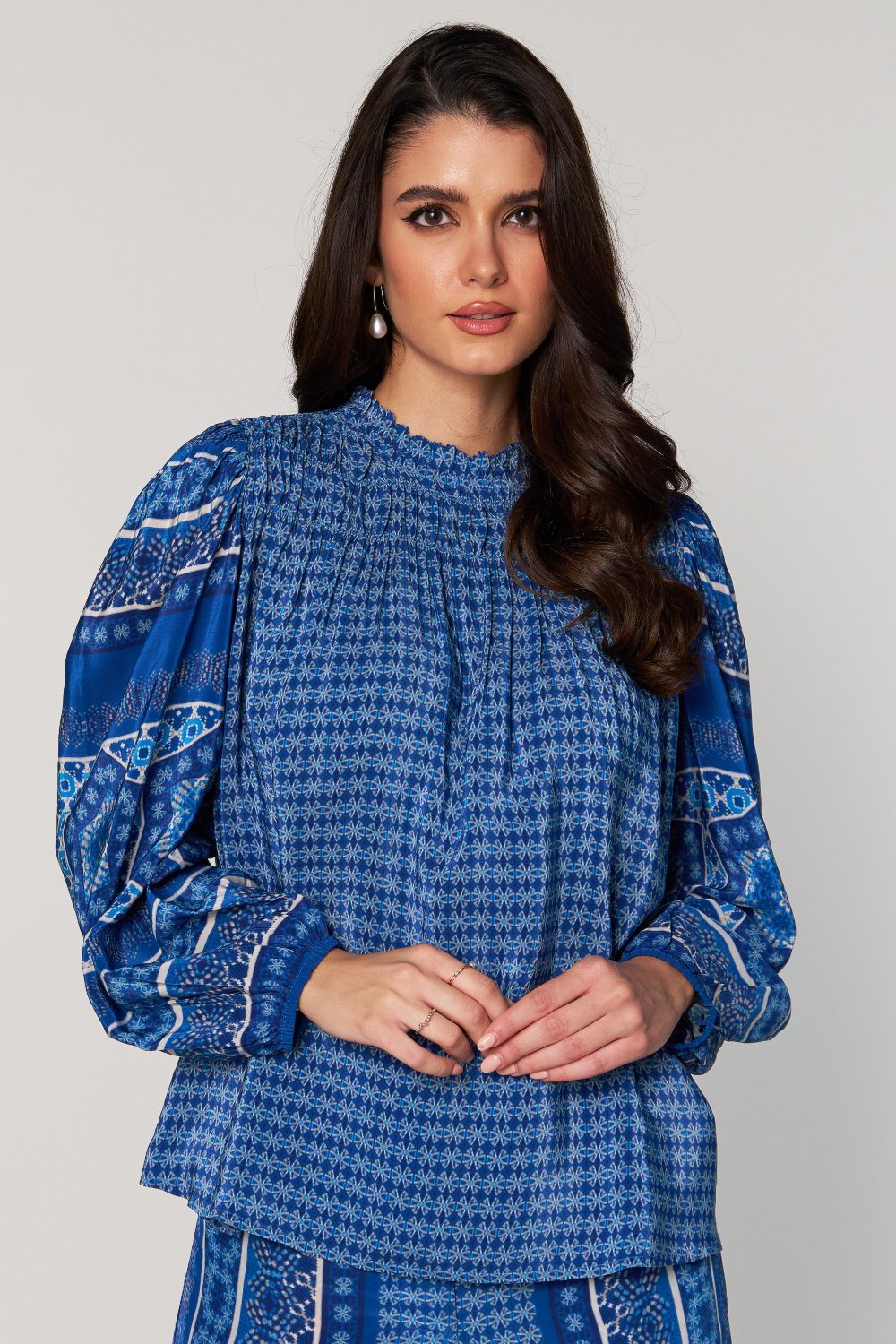 Urmi Daga In Our Denver Mulberry Blouse