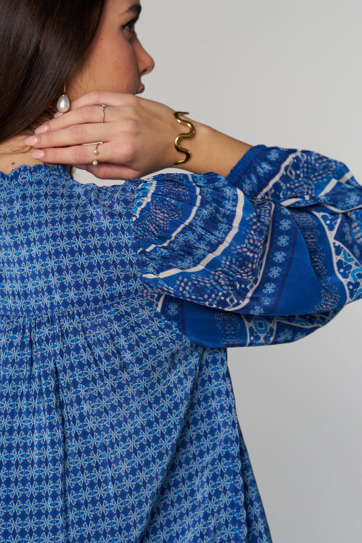 Urmi Daga In Our Denver Mulberry Blouse