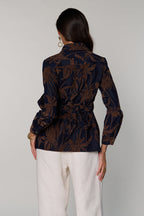 Tushita Mehta in our Denim Velvet Jacket