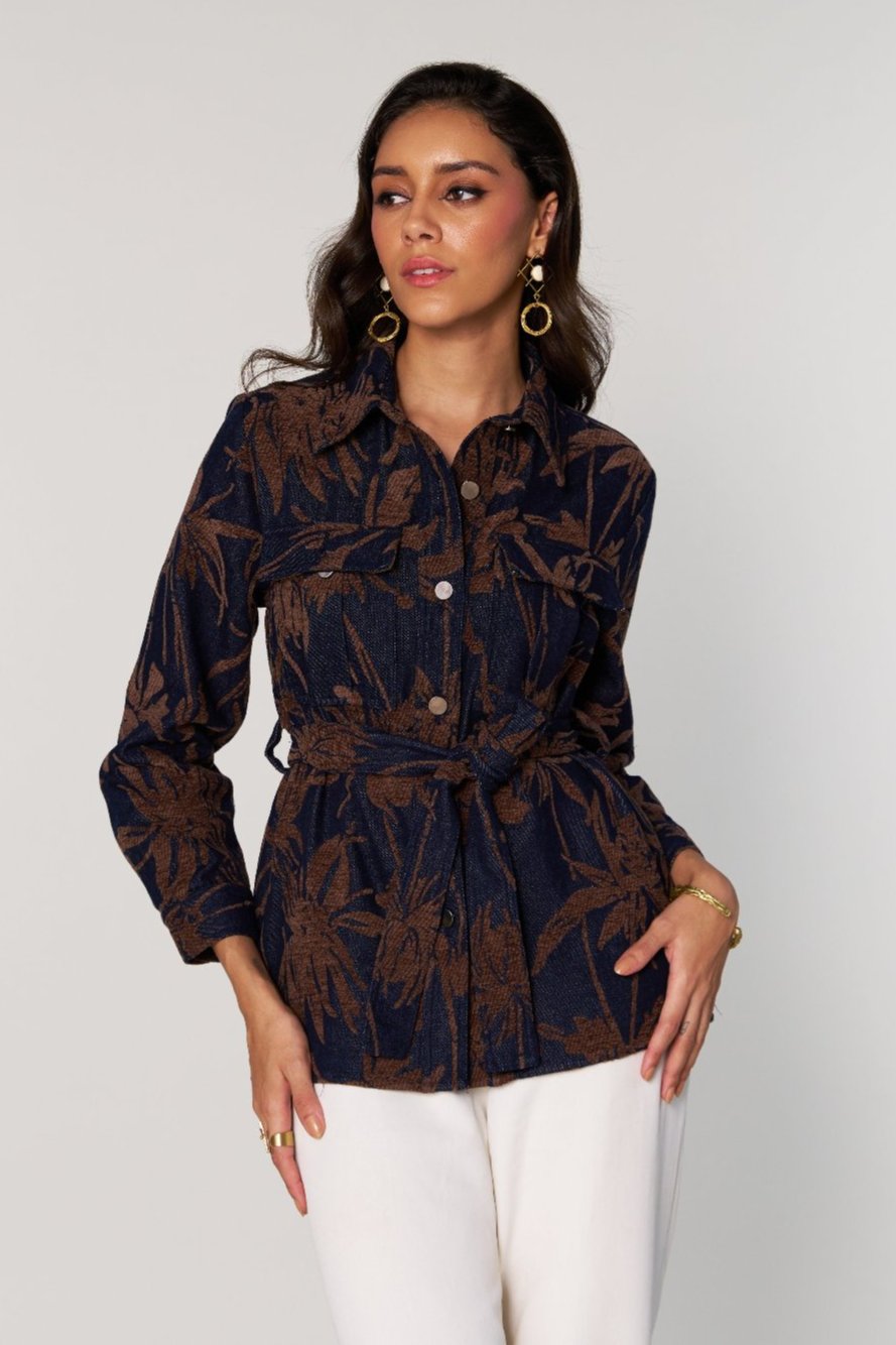 Mehak Jain In Our Denim Velvet Jacket