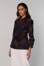 Tushita Mehta in our Denim Velvet Jacket