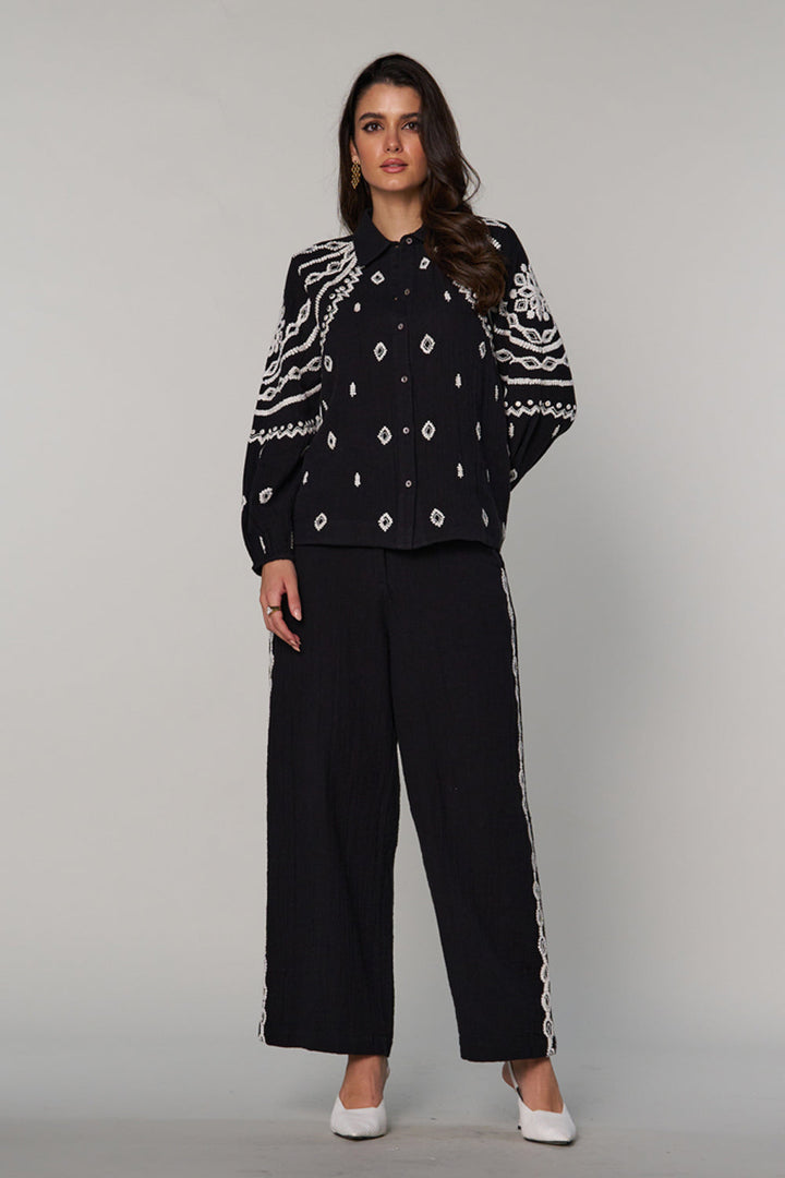Urmi Daga In Our Sana Embroidered Pants