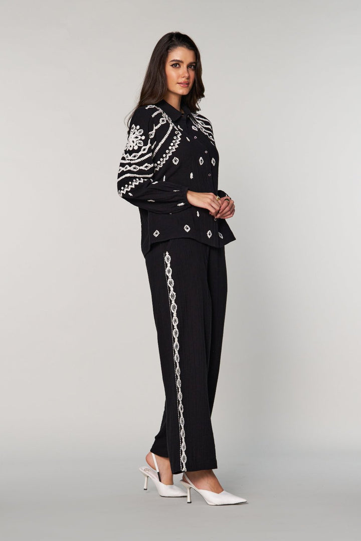 Urmi Daga In Our Sana Embroidered Pants